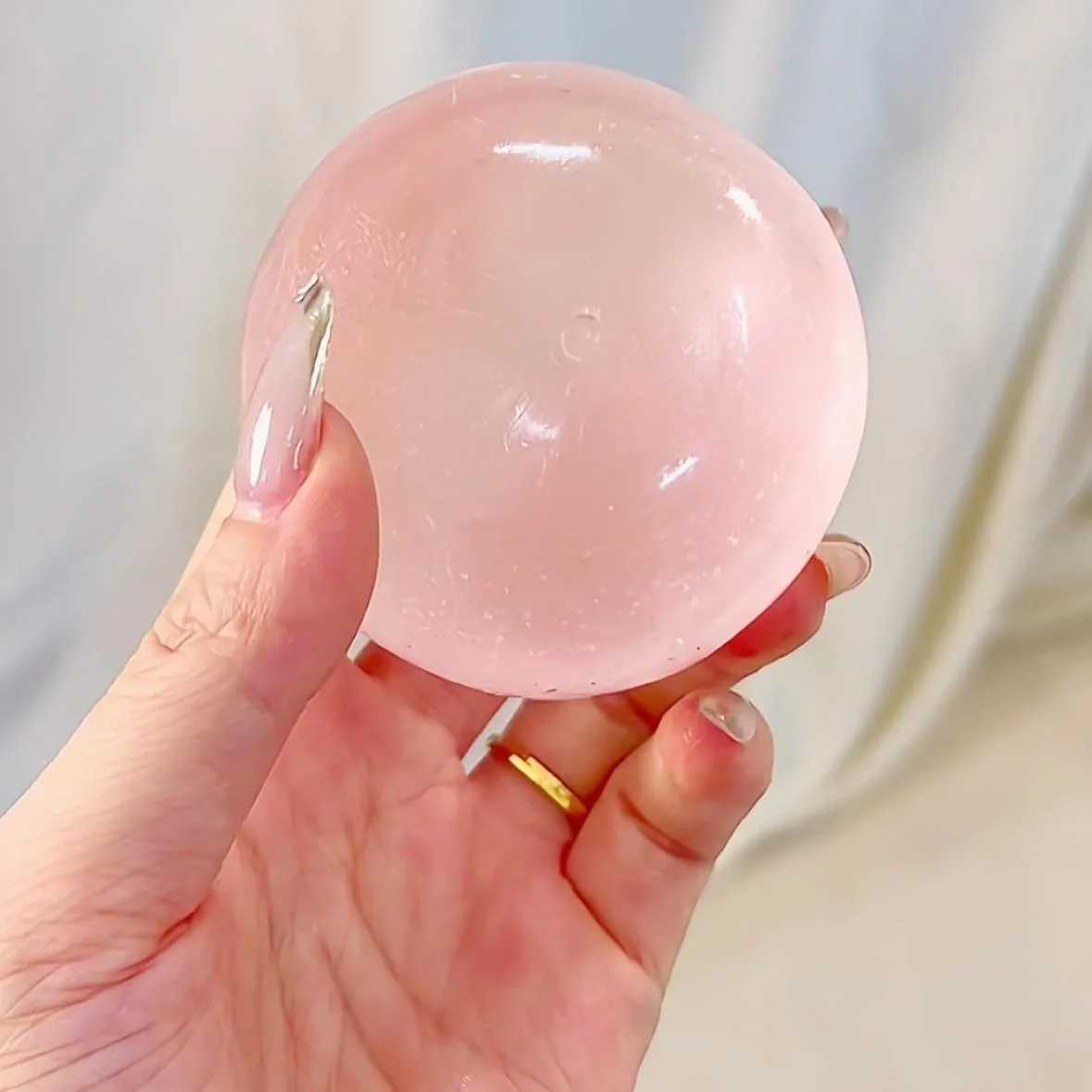 1PC Sakura Pink Squishy Ball Coconut Oil Slow Rebound Stress Ball Transparent Maltose Decompression Sensory Fidget Gift Z260512