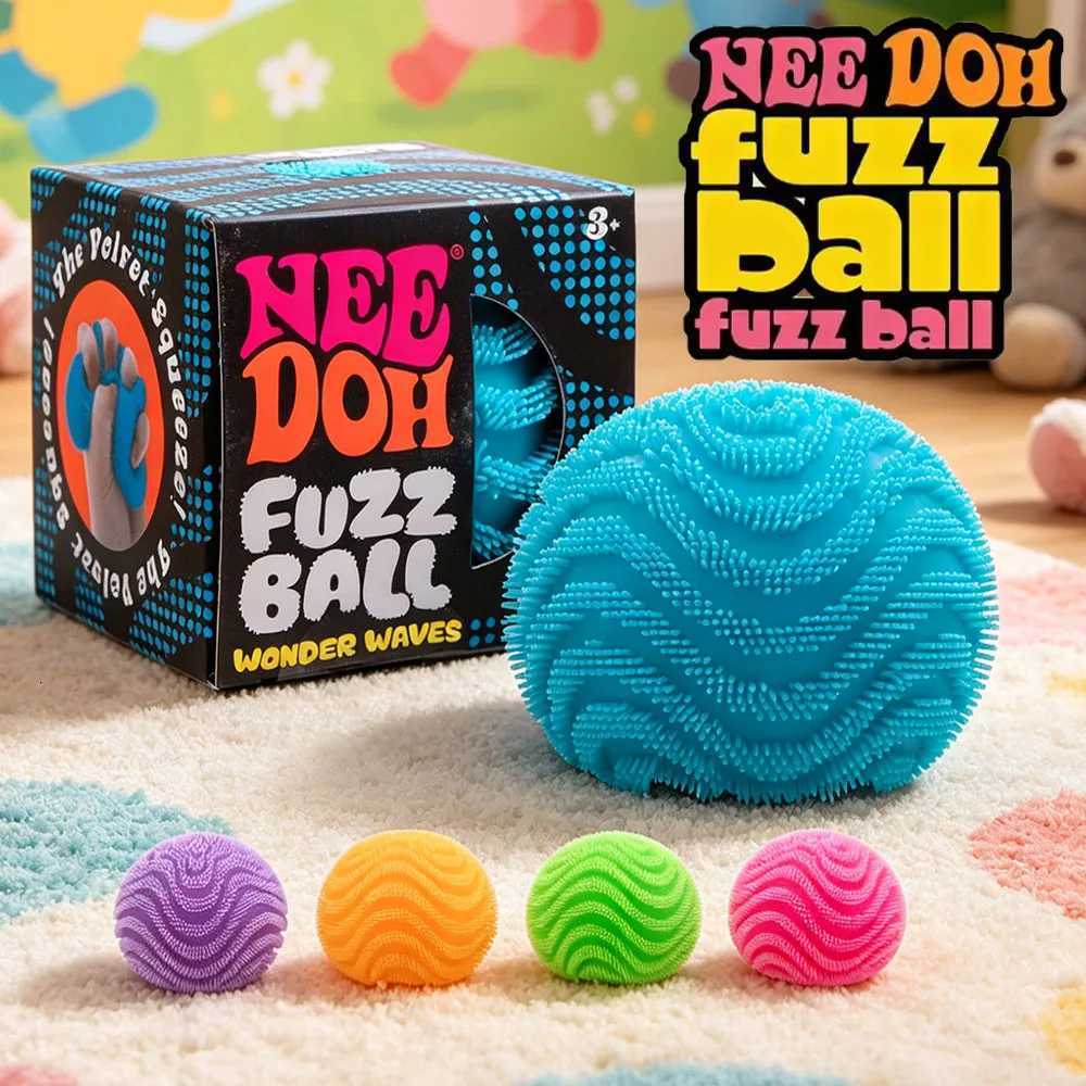 NeeDoh Fuzz Ball Blind Box Series Soft Stress Relief Fuzzy Ball Desktop Ornament Fun Squishy Toy for Pressure Relief H260512