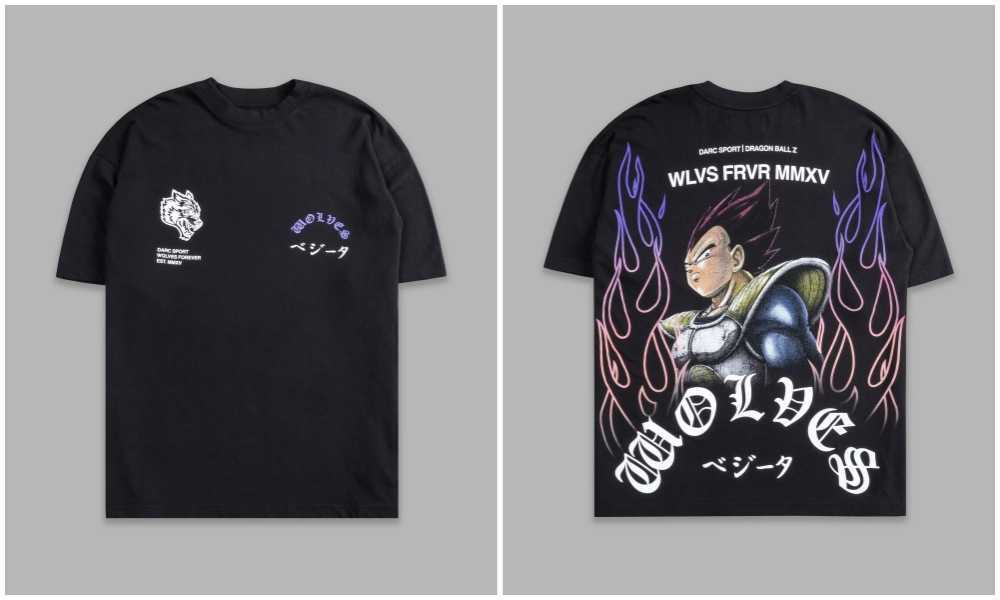 DARC SPORT Dragon Ball Series Trendy Printed Oversized Loose Fit Gym Sports Pure Cotton Short Sleeve T-Shirt for Men L260512