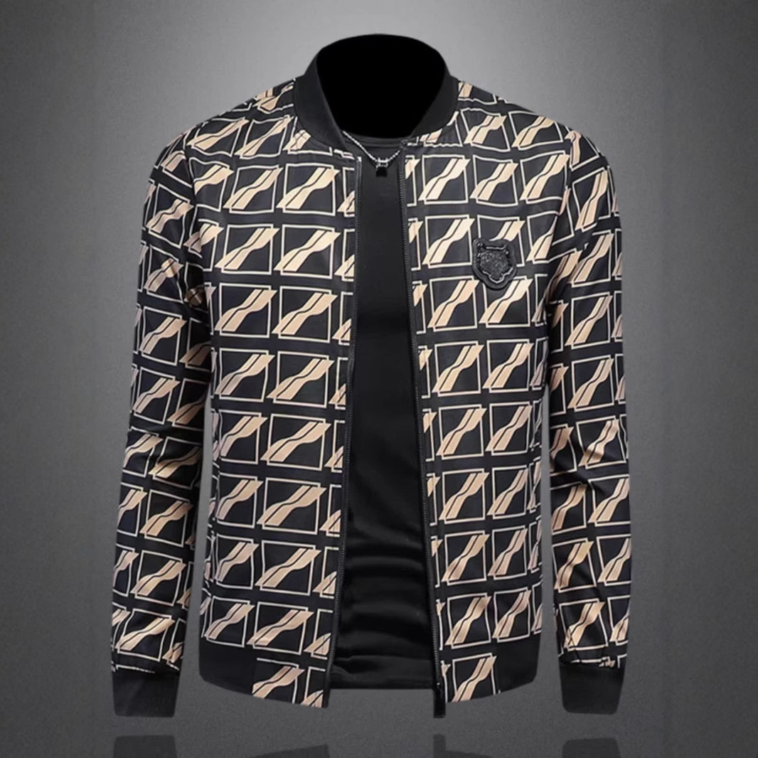 2026 Spring New European High-End Men's Jacket Stand Collar Craftsmanship Quality Interprets Male Charm Trend