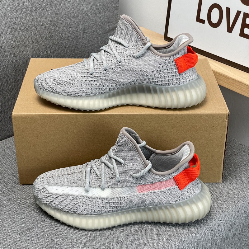 new White Knit Breathable Running Shoes Unisex Low Top Comfortable Athletic Sneakers