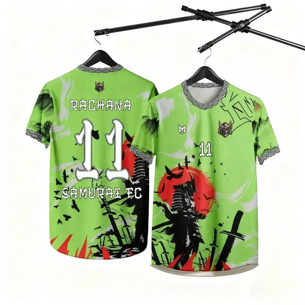 Japanese Samurai Jersey, High Quality, Hot Sale, Customizable, Free Custom Printing of Name, Unisex, 3D Three-Dimensional Design, Invisible,