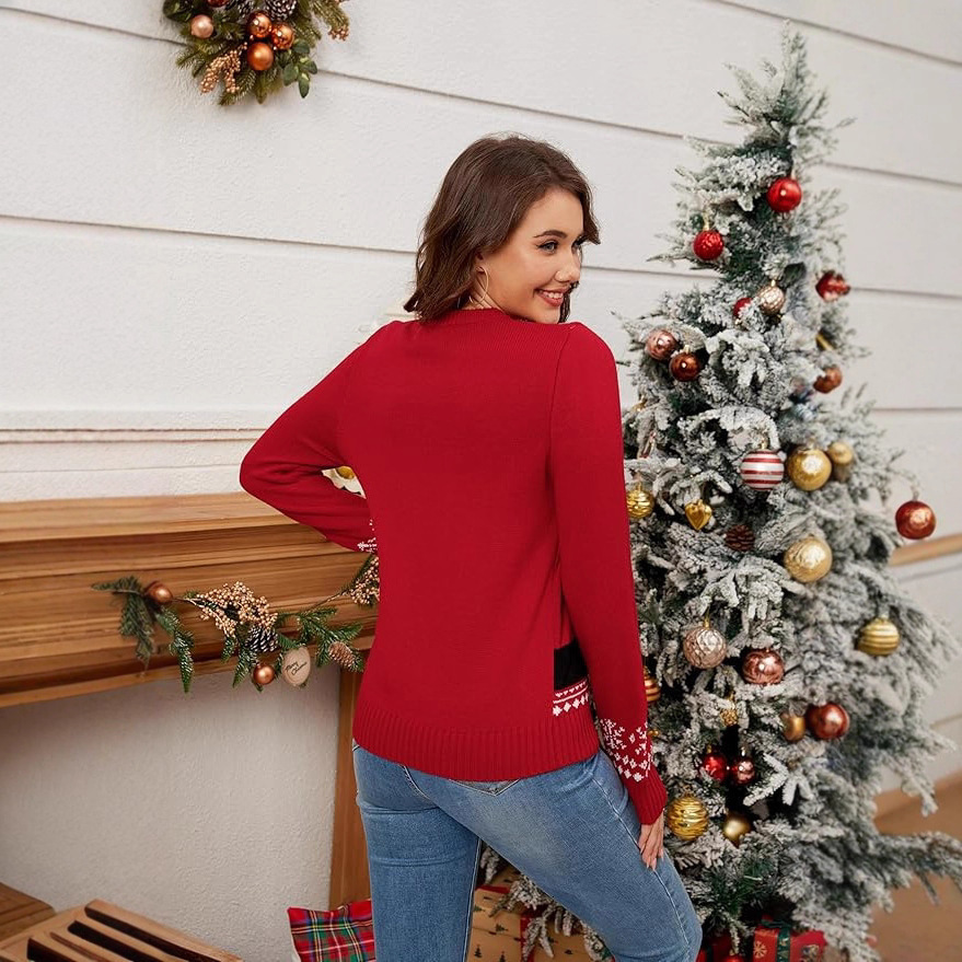 Womens sweater handle Y2K knitting temperature submission loose striped fit womens top handle womens sweater 241019