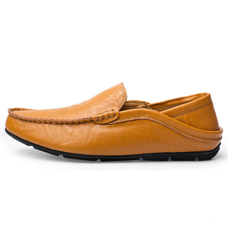 Men Shoes Casual Genuine Leather Mens Loafers Moccasins Slip on Boat Shoes High Quality Chaussure Homme Plus Size 37-47 260305