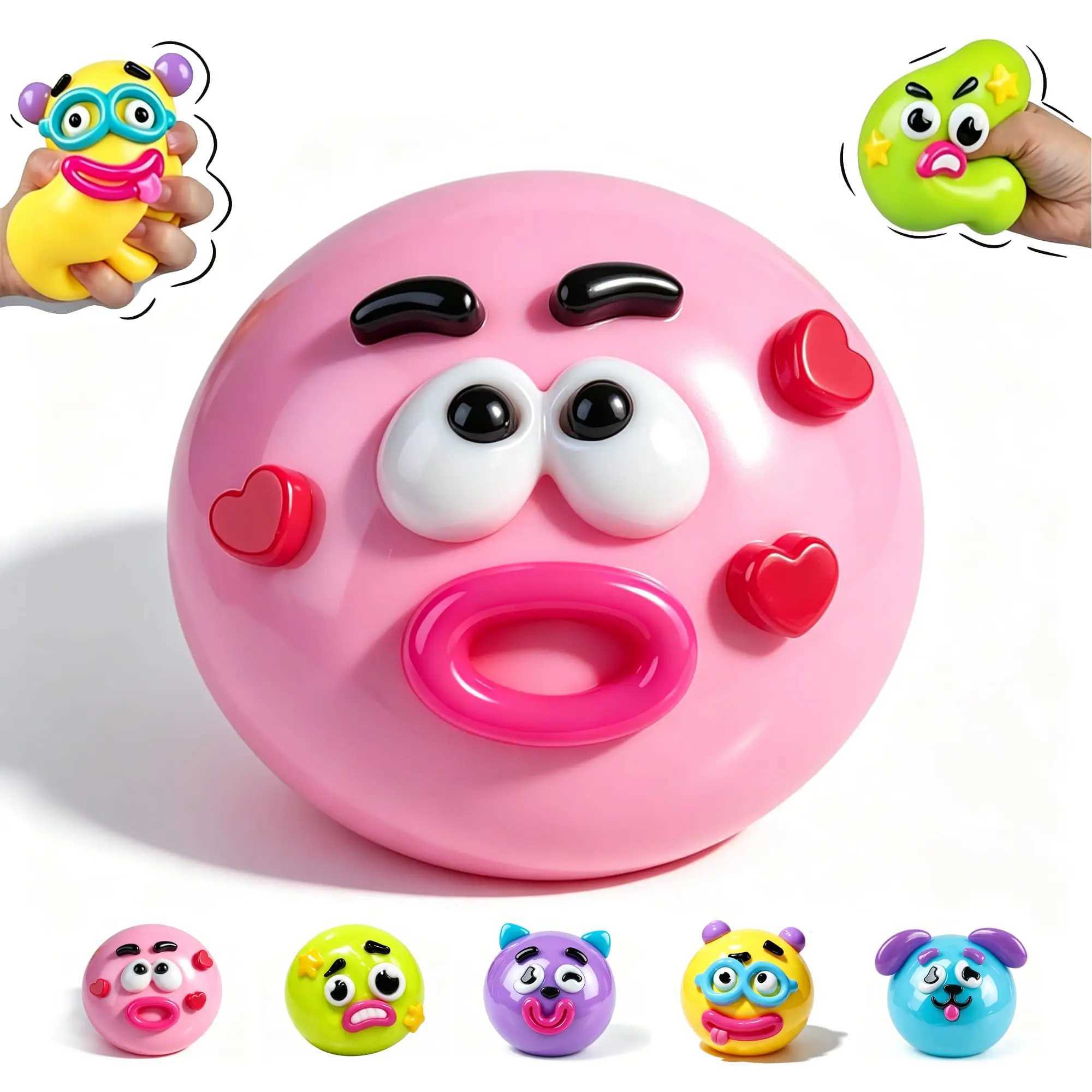 NEW Smushers Squishy Curiosities Dog Face Swap Squishy Toy Soft Moldable Cute Slow Rise Squeeze Toy Relaxing Sensory S Z260512