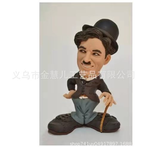 Decorative Objects Figurines Handmade Statues of Classic Film Characters Mini Movie Character Sculpture For Office Desk Table Decoration Drop 221017