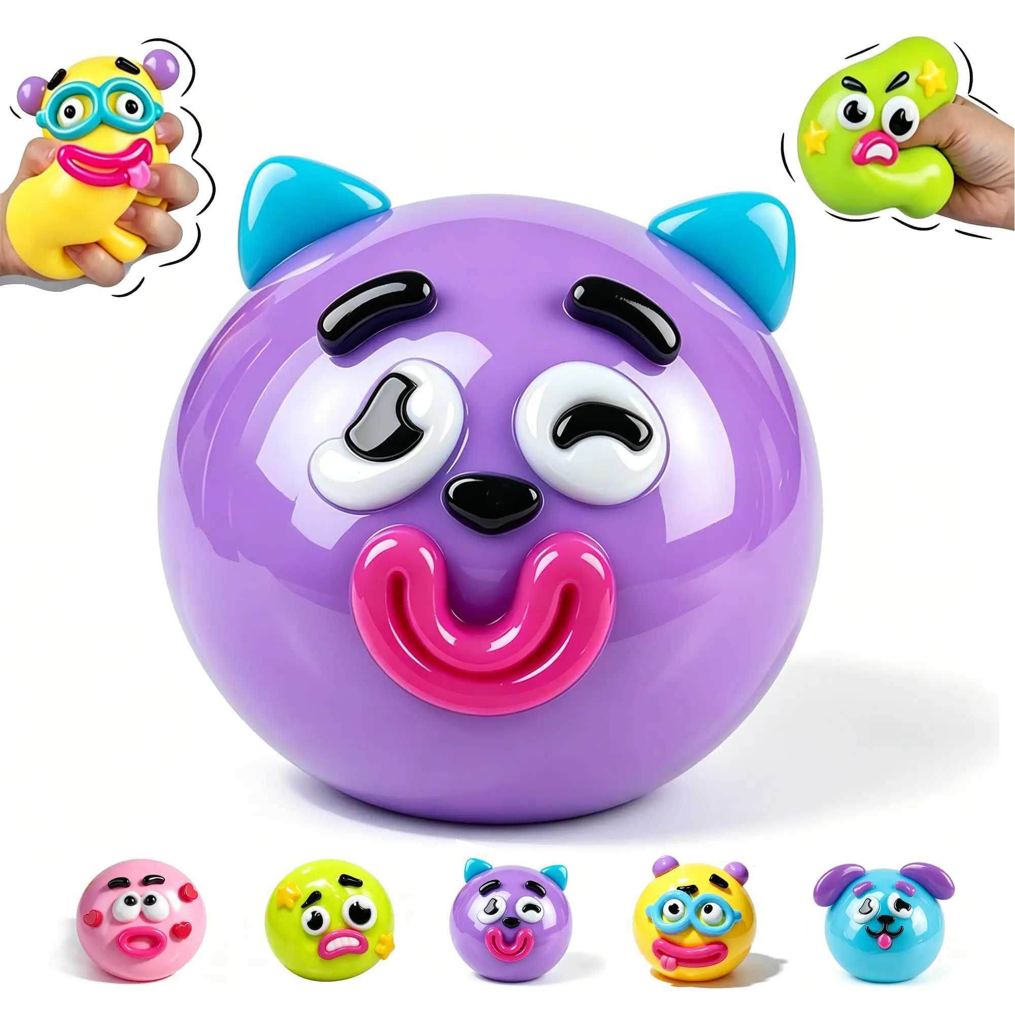 NEW Smushers Squishy Curiosities Dog Face Swap Squishy Toy Soft Moldable Cute Slow Rise Squeeze Toy Relaxing Sensory S Z260512