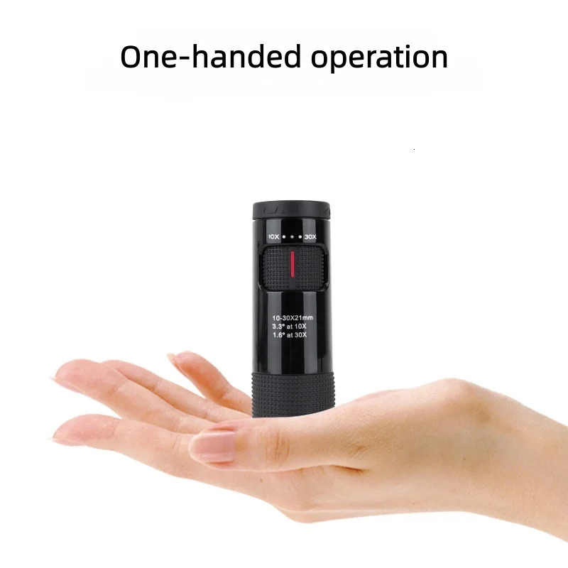 1030x21 Zoom Mini Monocular Telescope Portable Spotting Scope for Camping Hunting Tourism Compact Optical Sight Monocle 260512