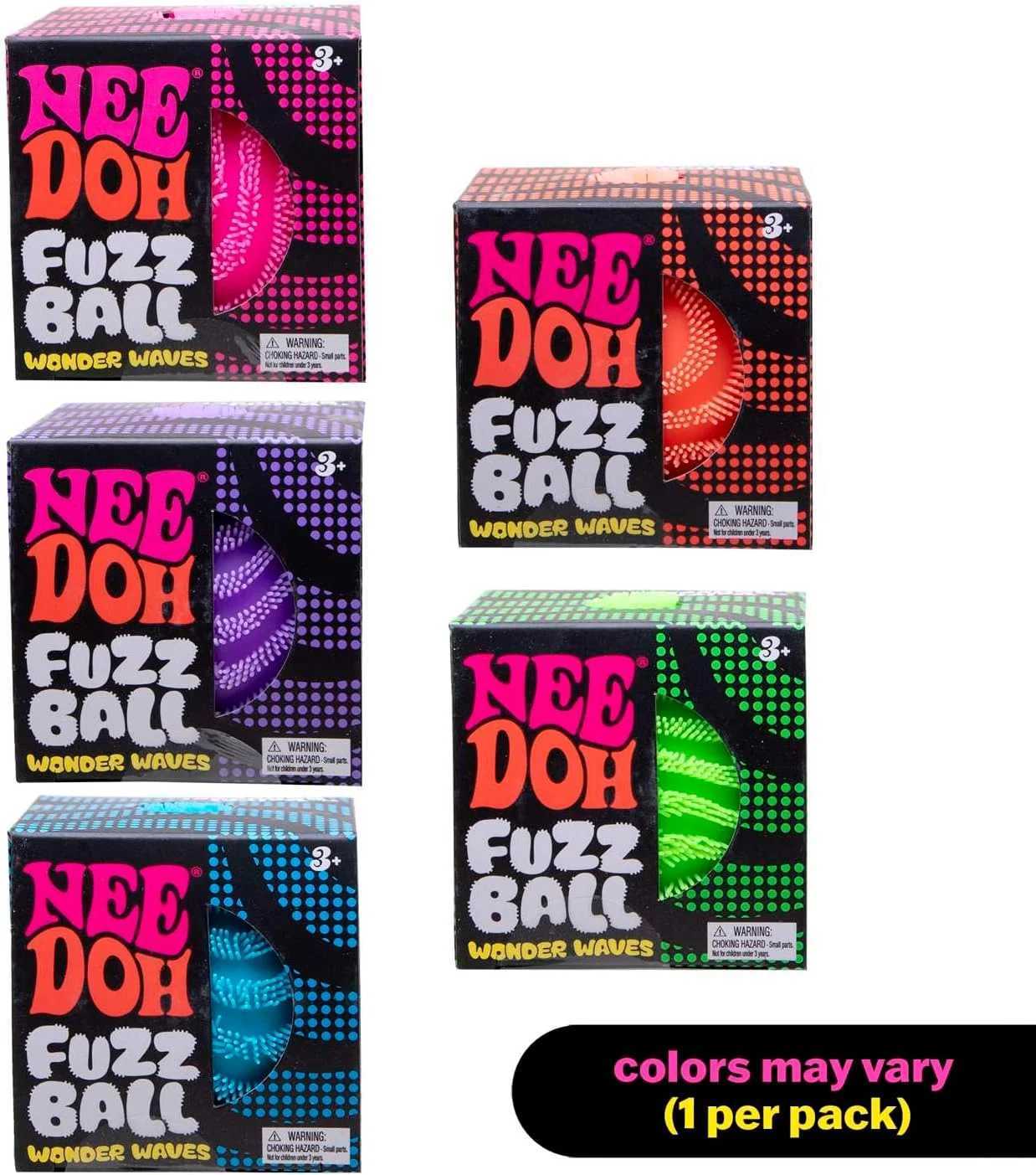 NeeDoh Fuzz Ball Blind Box Series Soft Stress Relief Fuzzy Ball Desktop Ornament Fun Squishy Toy for Pressure Relief H260512