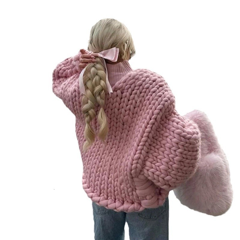 2024 Winter French Pink Short Coat with a Chic n for Women Super Stylish and Sophisticated 240907