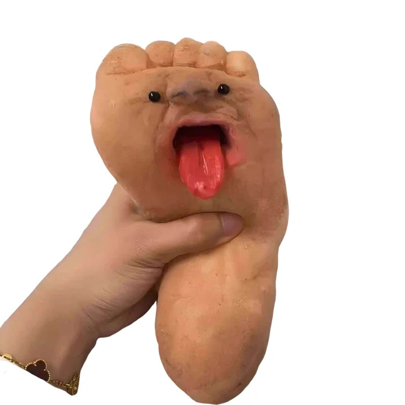 Generic Weird Prank Foot Shaped Squeeze Stress Relief Toy Novelty Funny Birthday Gift For Girlfriend Boyfriend Friend 260511