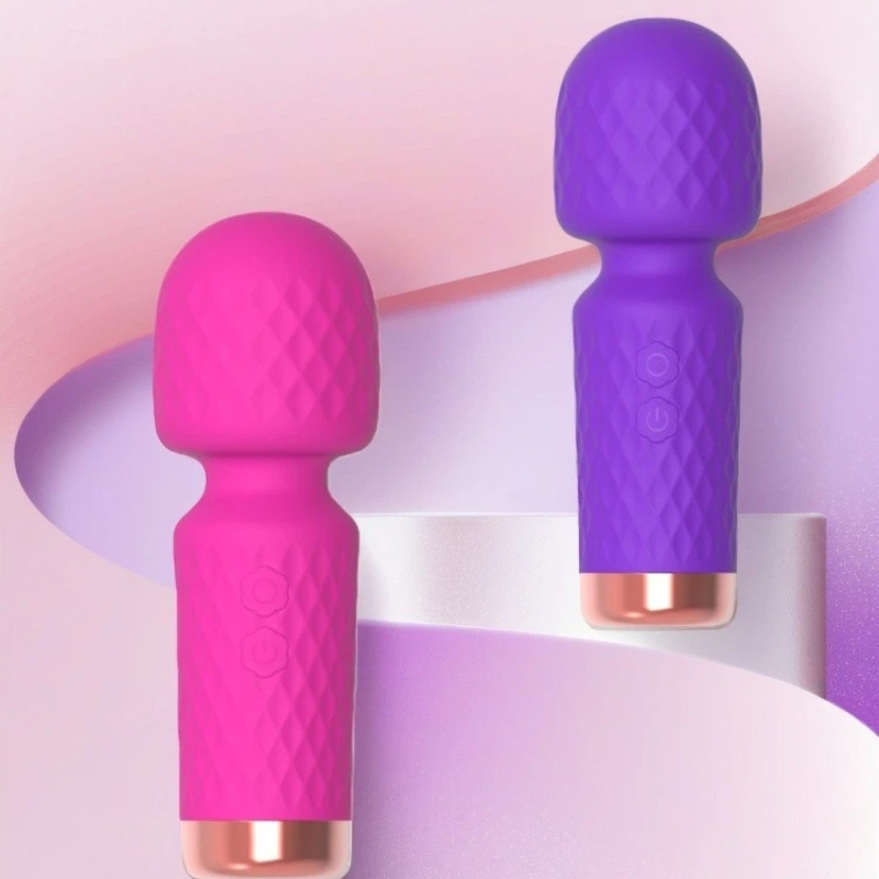 Mini AV Vibrator, Portable Wand Massager, Adult Sex Toy - 10 Vibration Modes, Quiet & Waterproof for Women
