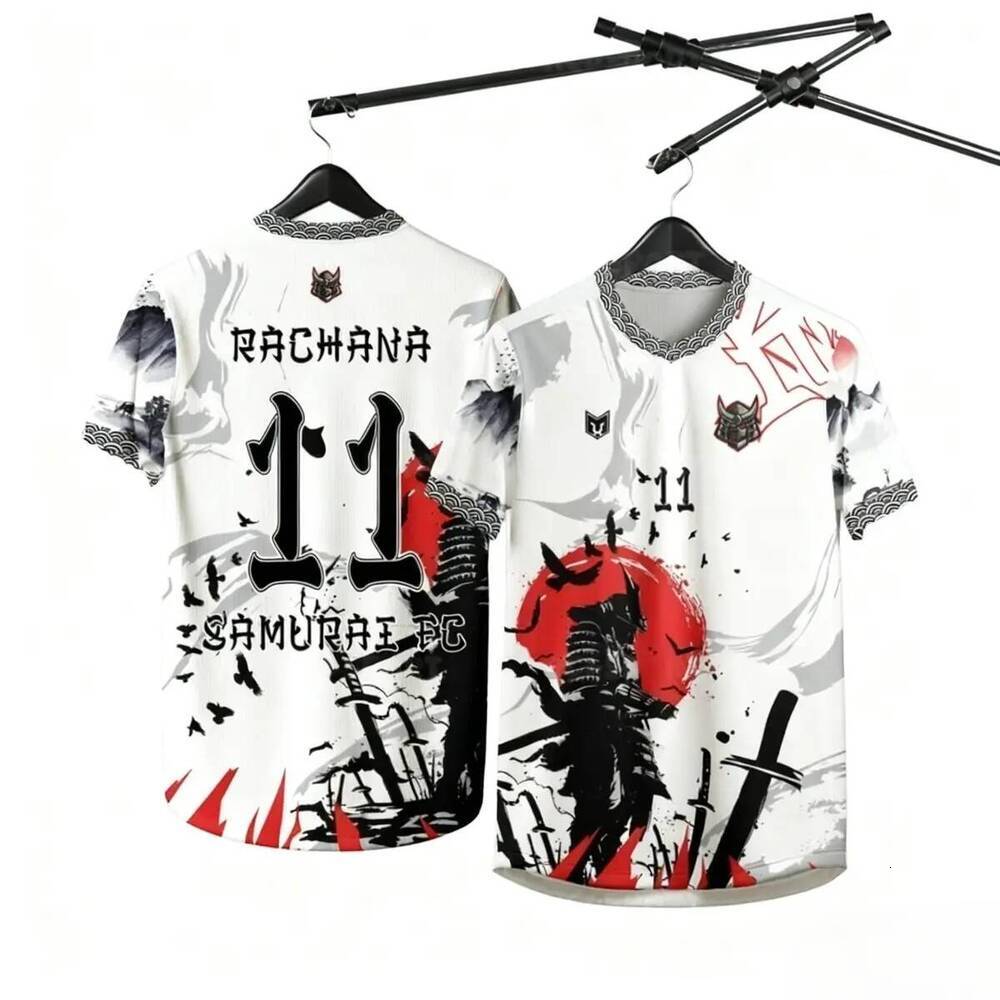 Japanese Samurai Jersey, High Quality, Hot Sale, Customizable, Free Custom Printing of Name, Unisex, 3D Three-Dimensional Design, Invisible,