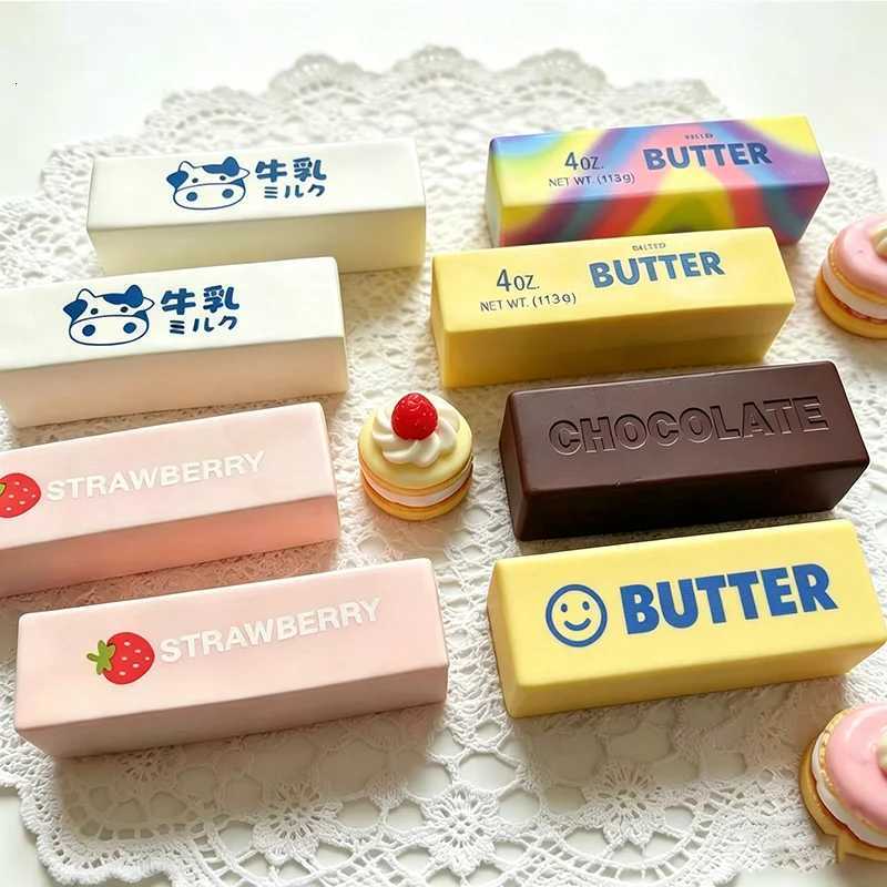 Butter Squishy Super Soft Food Squishy Toys Stress Relief Moist Squeeze Fidget Toy Butter Stick Chocolate Squish Toy Autism Gift H260512