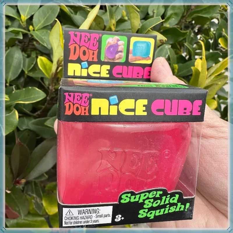 Needoh Nice Cube Sensory Stress Reliever Fidget Tool for Anxiety Focus Sensory Cube Squeeze Squishy Toy for Adults Kids Gift H260512