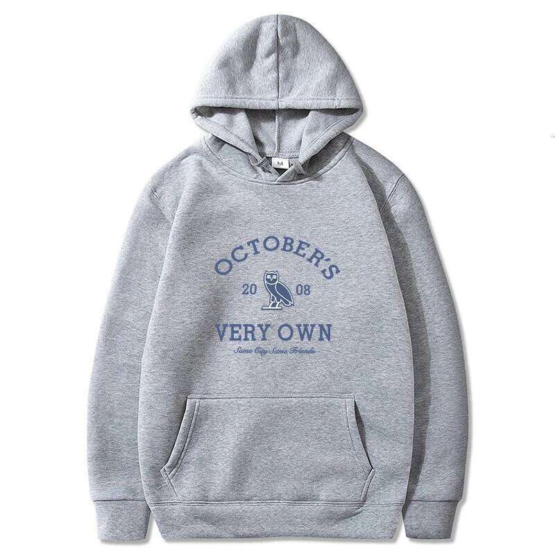 October's Hoodies Men Very Own Printed Long Sleeve Sweatshirts Women Casual Harajuku Sportwear Hoodied Pullovers Sudaderas 26Y0512