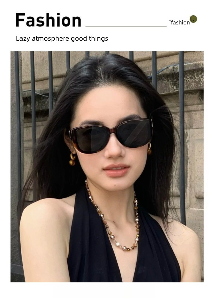 Designer Sunglasses Luxury Large Frame High End Cat Eye Sunglasses Women's Retro Personalized Fashion Sunglasses UV Neutral Casual Sunglasses Men
