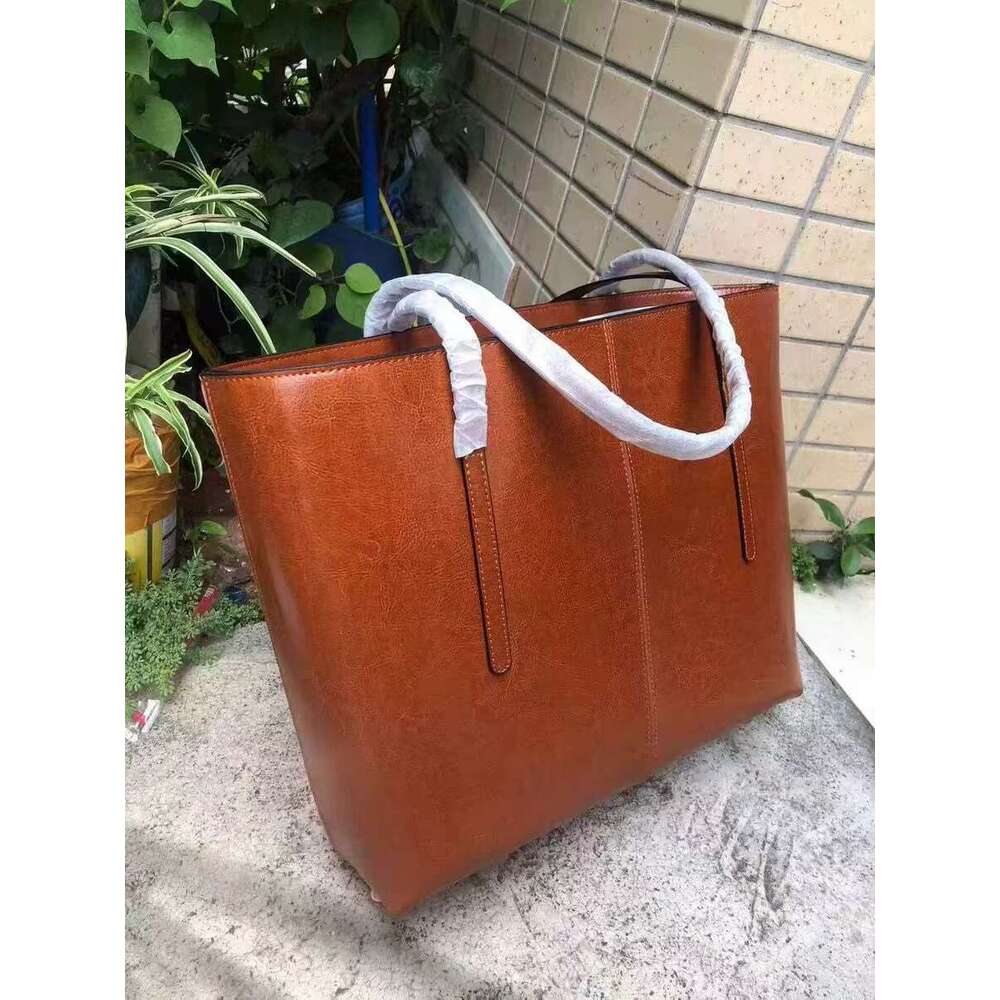 New Niche Fashion Versatile Cowhide Genuine Leather Tote Bag Elegant Large Capacity Daily Travel Commute Casual Shoulder Crossbody Handbag SENYY