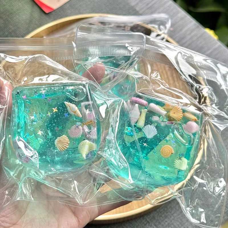 Squishy Maltose Cubes Fidget Toy Super Soft Transparent Star Squeeze Toy Ocean Sensory Anti-stress Toy for Friend Christmas Gift H260512