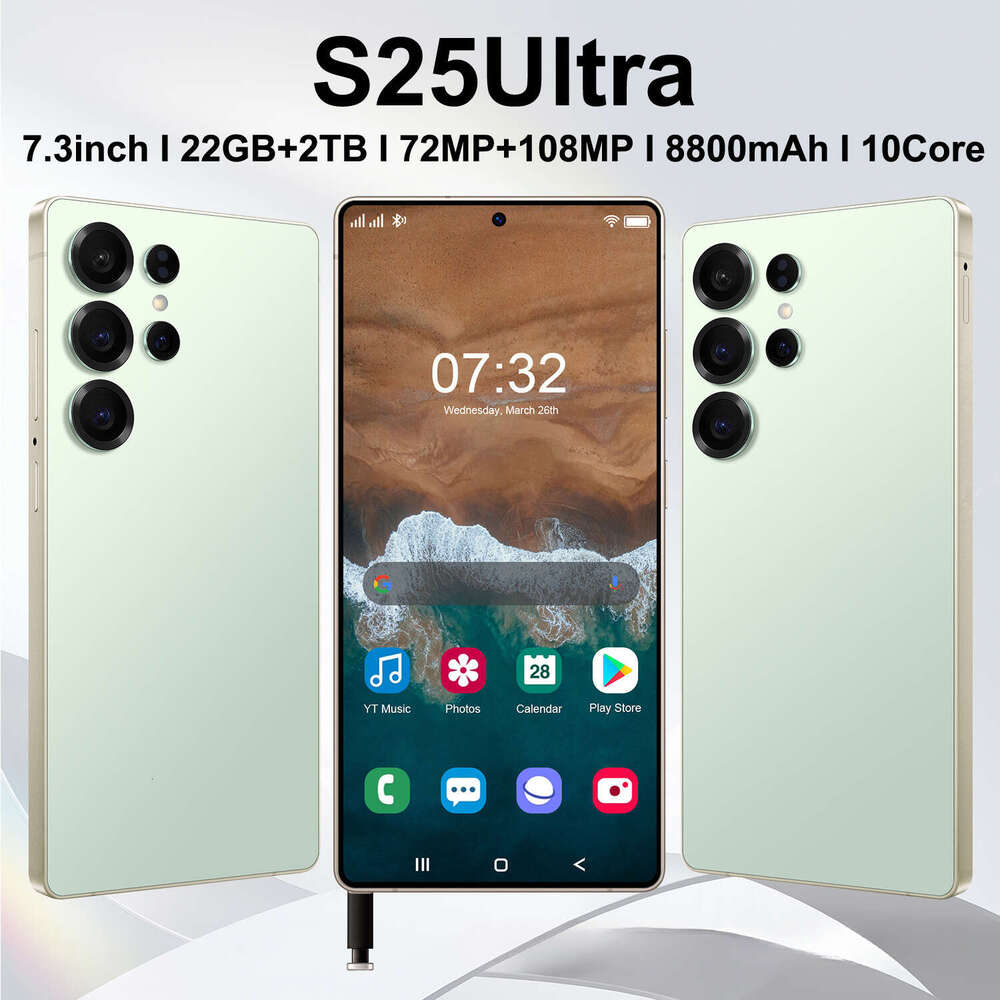 S25 Ultra Smartphone 16GB+1TB HD Touchscreen Android 4G LTE Phone Dual SIM Unlocked Mobile Phone SANNAING