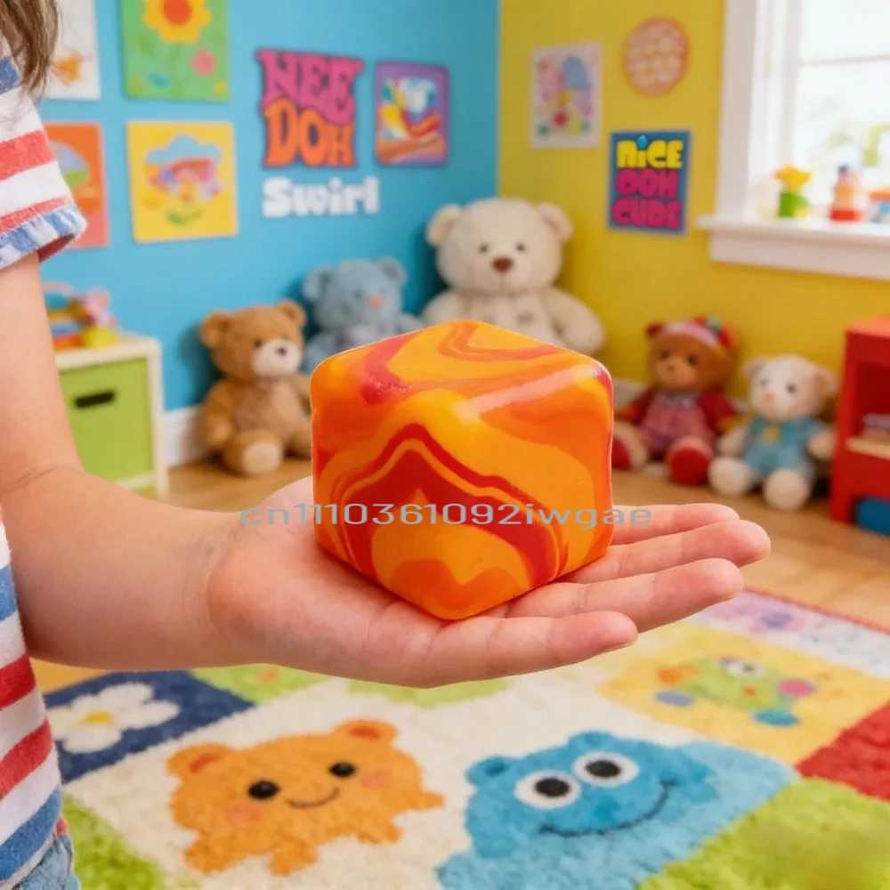 2026 NeeDoh Nice Cube Sensory Squeeze Toy with Super Solid Squish Stress Relief Anxiety Sensory Tool Decorative Xmas Gifts H260512