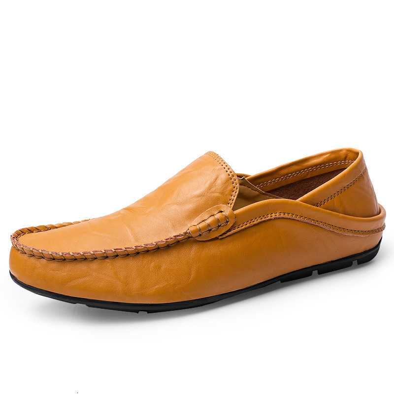 Men Shoes Casual Genuine Leather Mens Loafers Moccasins Slip on Boat Shoes High Quality Chaussure Homme Plus Size 37-47 260305