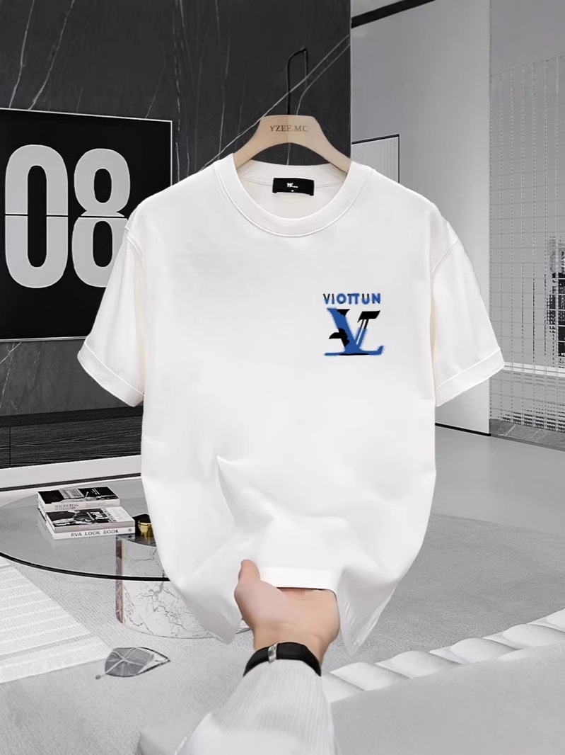 Men's T-Shirts Cotton Short Sleeve Clothes Elegance Round Neck Summer Painted letter Graphic Shirt Men Women High Quality Fashion Top Casual Vint