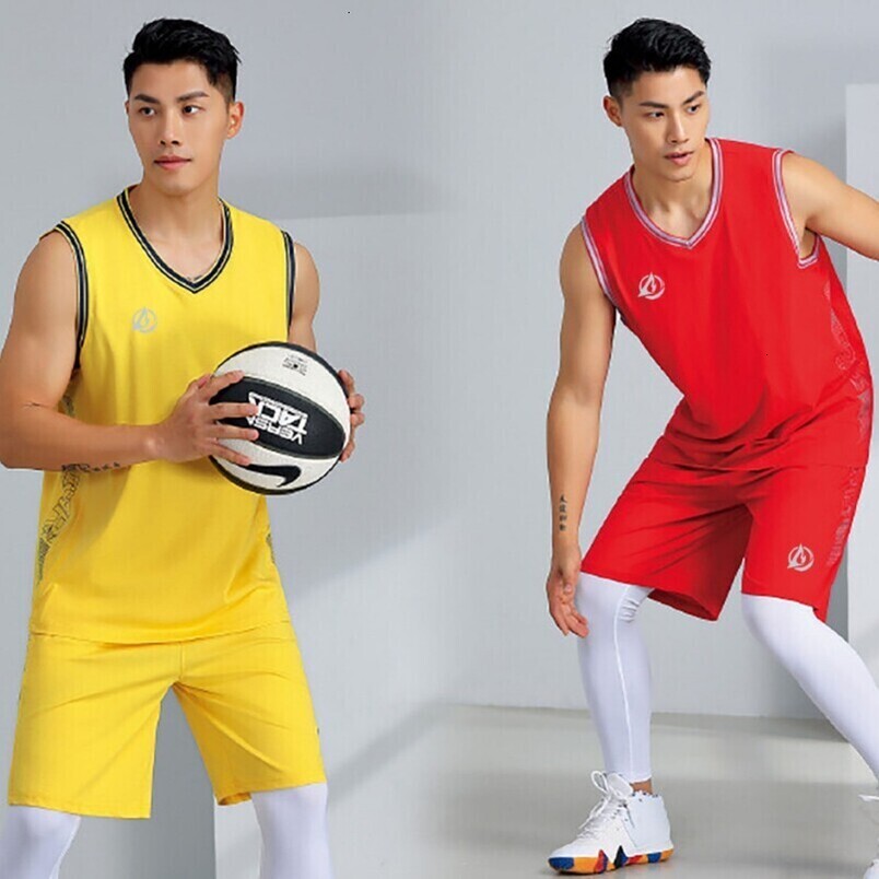 Jersey American Basketball Set for Men and Women High School Students Competition Training Sports Team Uniform Group Printed Number