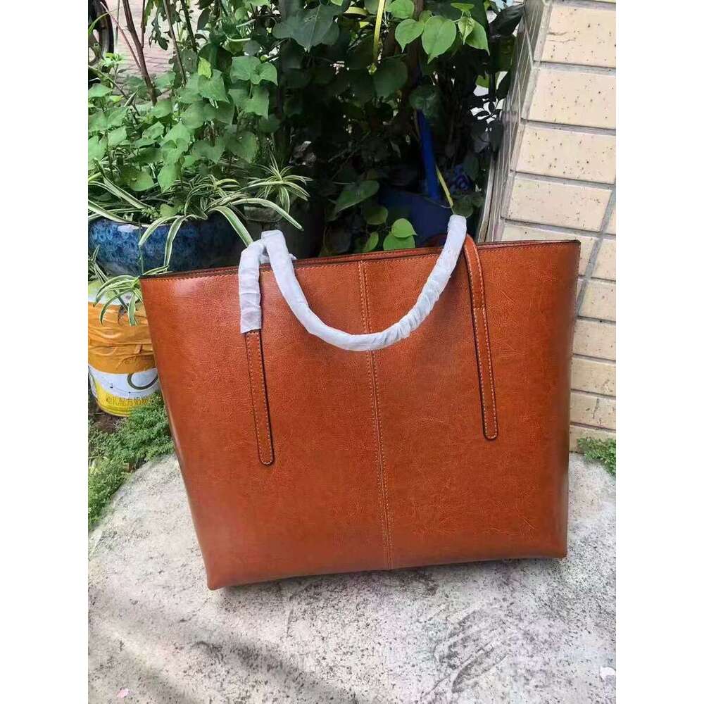 New Niche Fashion Versatile Cowhide Genuine Leather Tote Bag Elegant Large Capacity Daily Travel Commute Casual Shoulder Crossbody Handbag SENYY