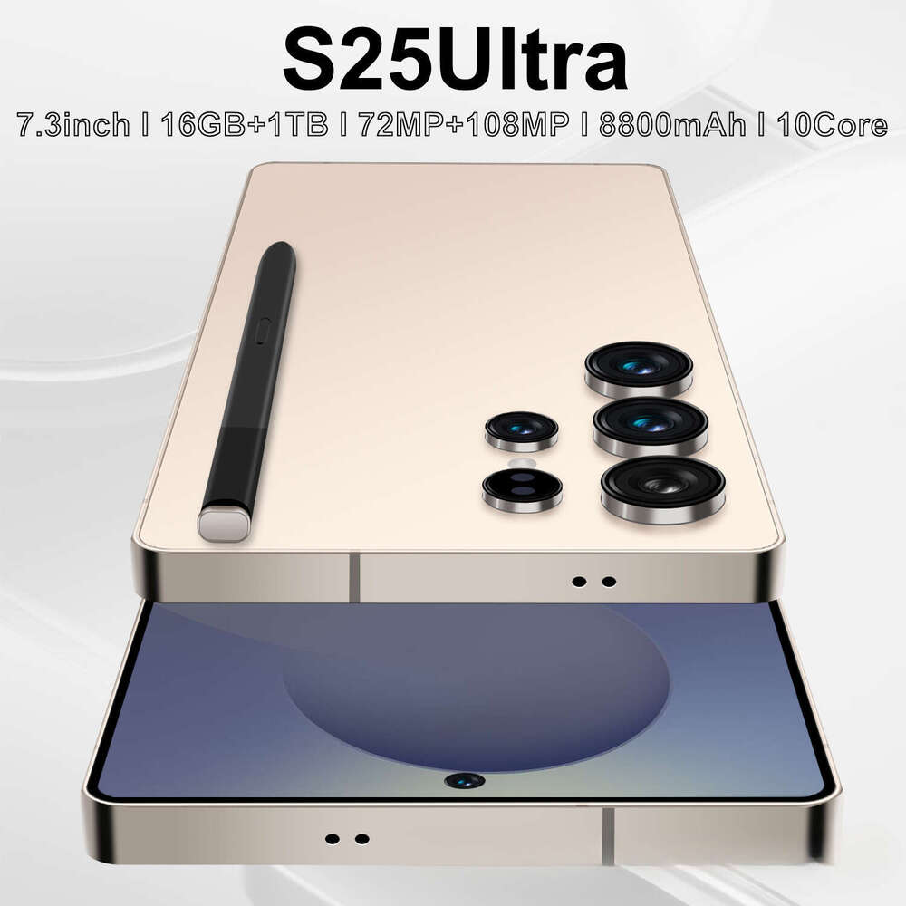 S25 Ultra Smartphone 16GB+1TB HD Touchscreen Android 4G LTE Phone Dual SIM Unlocked Mobile Phone SANNAING