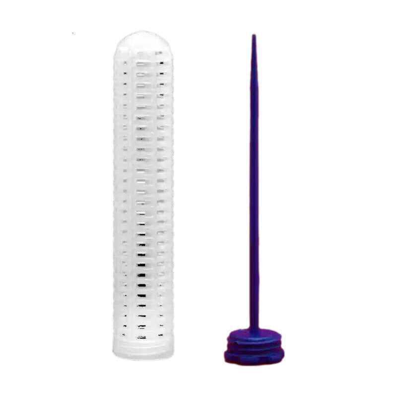 Fishing Bait Container with Stake - Durable Plastic Worm & Lure Dispenser for Eel, Loach, and Shrimp Traps, Reusable & Easy to Use