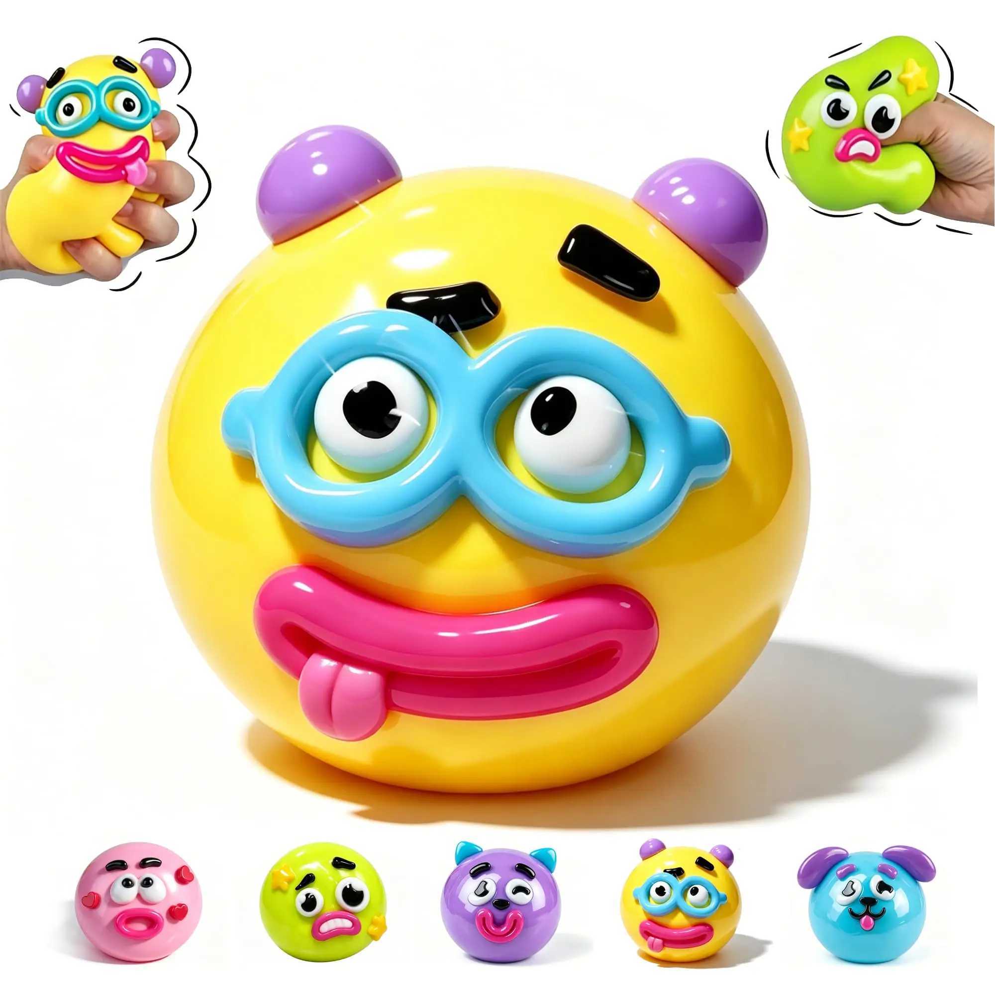 NEW Smushers Squishy Curiosities Dog Face Swap Squishy Toy Soft Moldable Cute Slow Rise Squeeze Toy Relaxing Sensory S Z260512