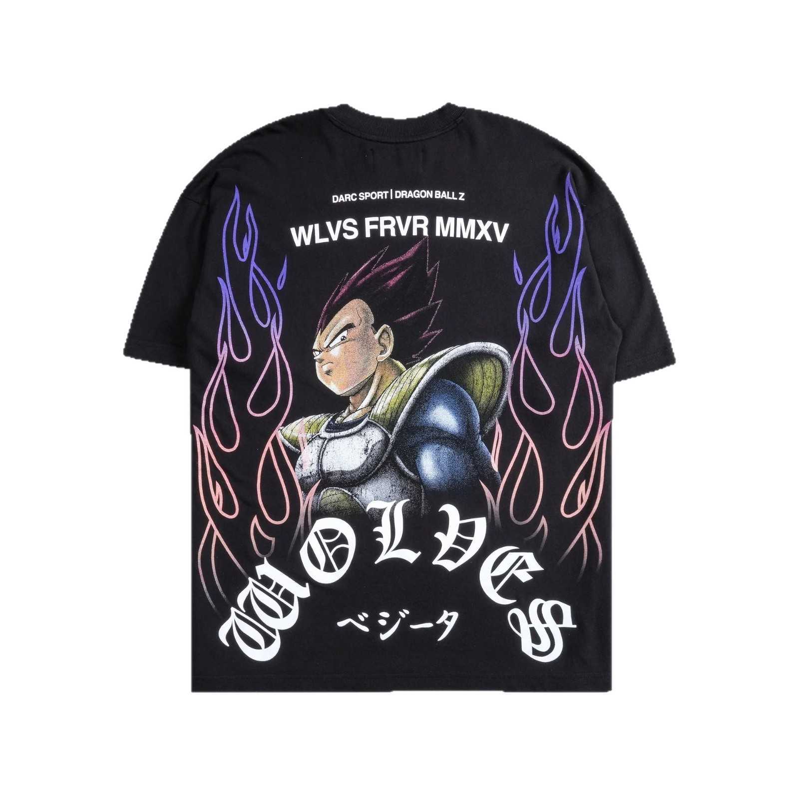 DARC SPORT Dragon Ball Series Trendy Printed Oversized Loose Fit Gym Sports Pure Cotton Short Sleeve T-Shirt for Men L260512