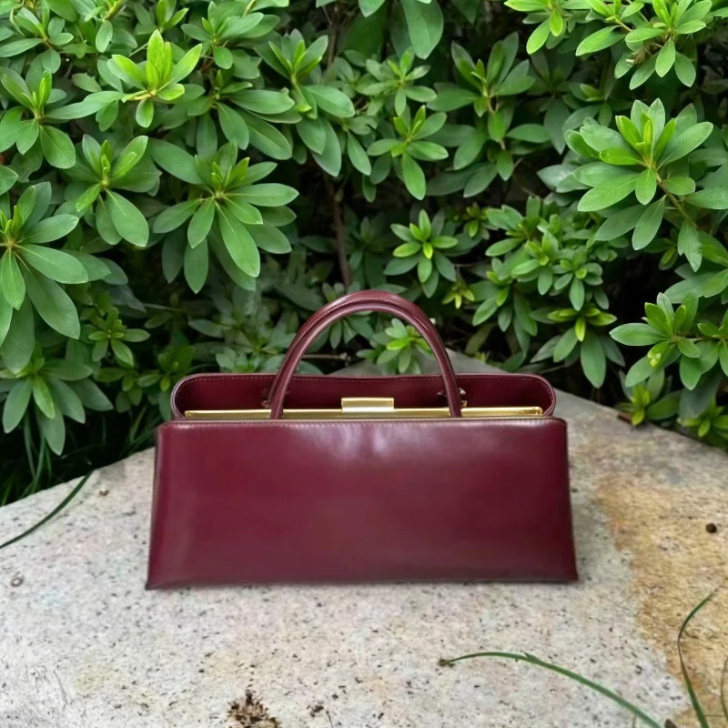 High-quality Metal Frame Clip Bag Womens Pu Handbags Multi-layer Magnetic Buckle Purse French Elegant Underarm Bag 260625 - view 7