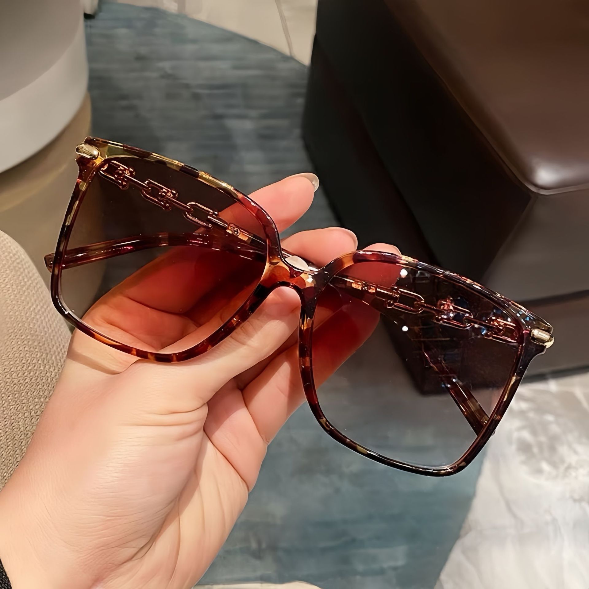 Women's Sunglasses UV400 Protection Anti Glare Outdoor Sunglasses Outdoor Activity Driving Use Beach Use Womens Trendy Luxury Inspired Black Squa