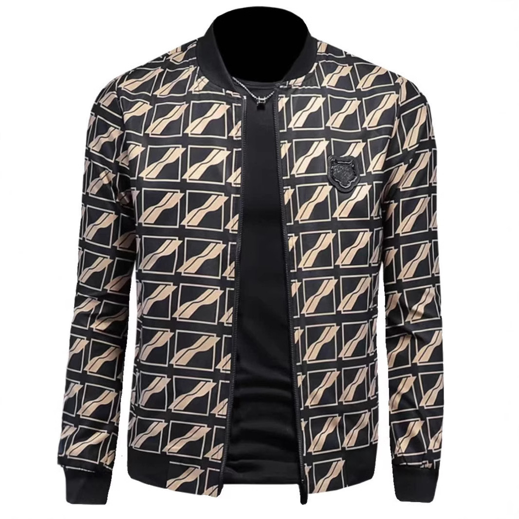 2026 Spring New European High-End Men's Jacket Stand Collar Craftsmanship Quality Interprets Male Charm Trend