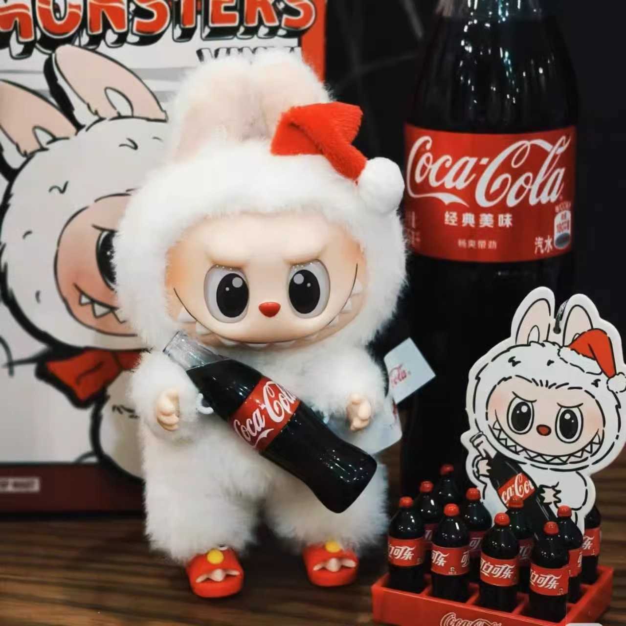 Labubu x Coca-Cola co-branded vinyl blind box plush toy trendy collectible cute limited edition L260512CDC6 - view 3