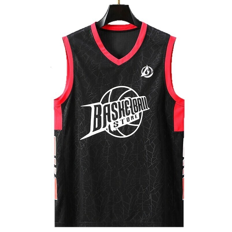 New Basketball Set Men, Ice Silk Training Team Uniform, Breathable Quick-Dry Sports Jersey for Adults