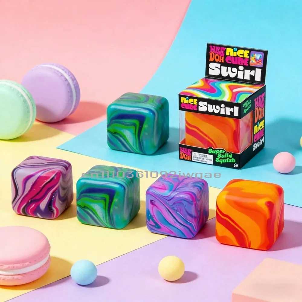 2026 NeeDoh Nice Cube Sensory Squeeze Toy with Super Solid Squish Stress Relief Anxiety Sensory Tool Decorative Xmas Gifts H260512