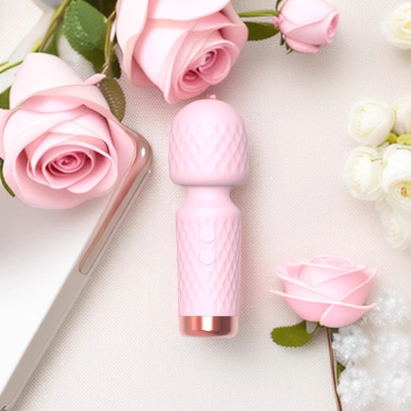 Mini AV Vibrator, Portable Wand Massager, Adult Sex Toy - 10 Vibration Modes, Quiet & Waterproof for Women