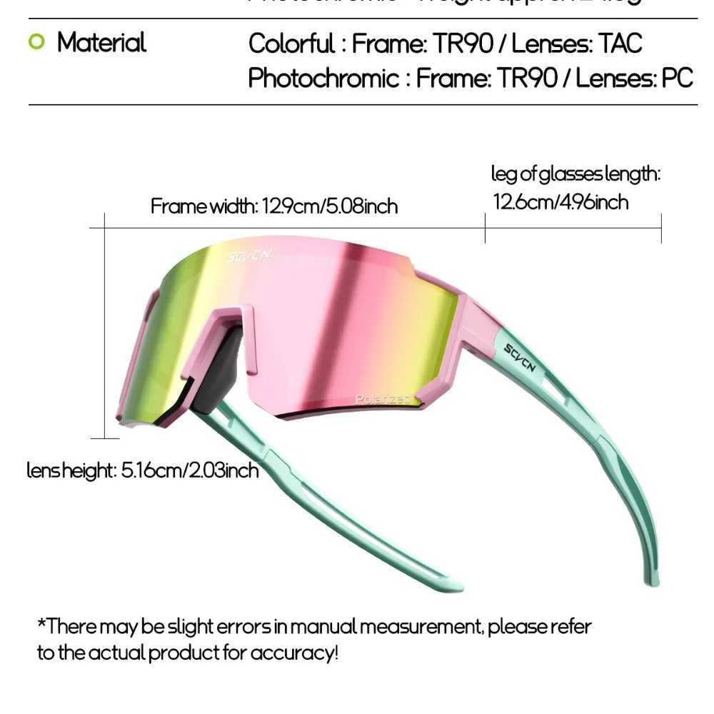 SCVCN Girls Sports Sunglasses Kids Cycling Glasses Photochromic UV400 Boys Baseball Outdoor Eyewear Running Hiking Sunglasses L260511