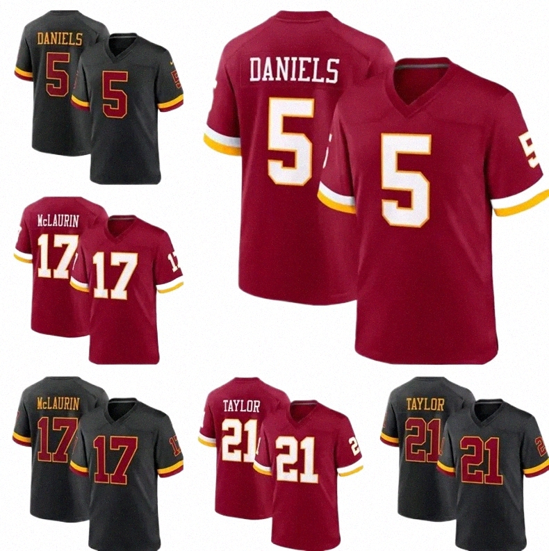 2026 New Washingtons Commanders Maglia Jayden Daniels Mclaurin Sainristil Taylo…