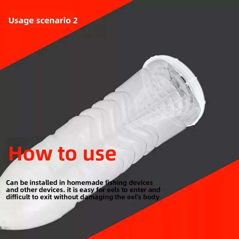 Eel Trap Funnel - Soft & Durable One-Way Entry Cone for Eel, Loach & Shrimp Cages, Easy Install Fishing Cage Accessory, Reusable Plastic Fish Trap Ins
