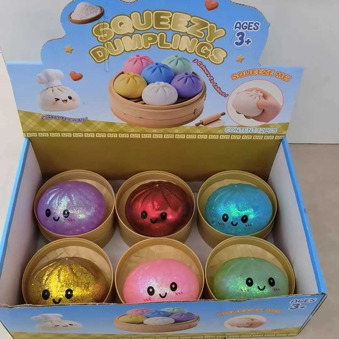 Glitter Dumpling Glitter Dumpling Squishy Box Dumplings Squishy Anxiety Relief Fidget Soft Squeeze Decompression Dough Z260512