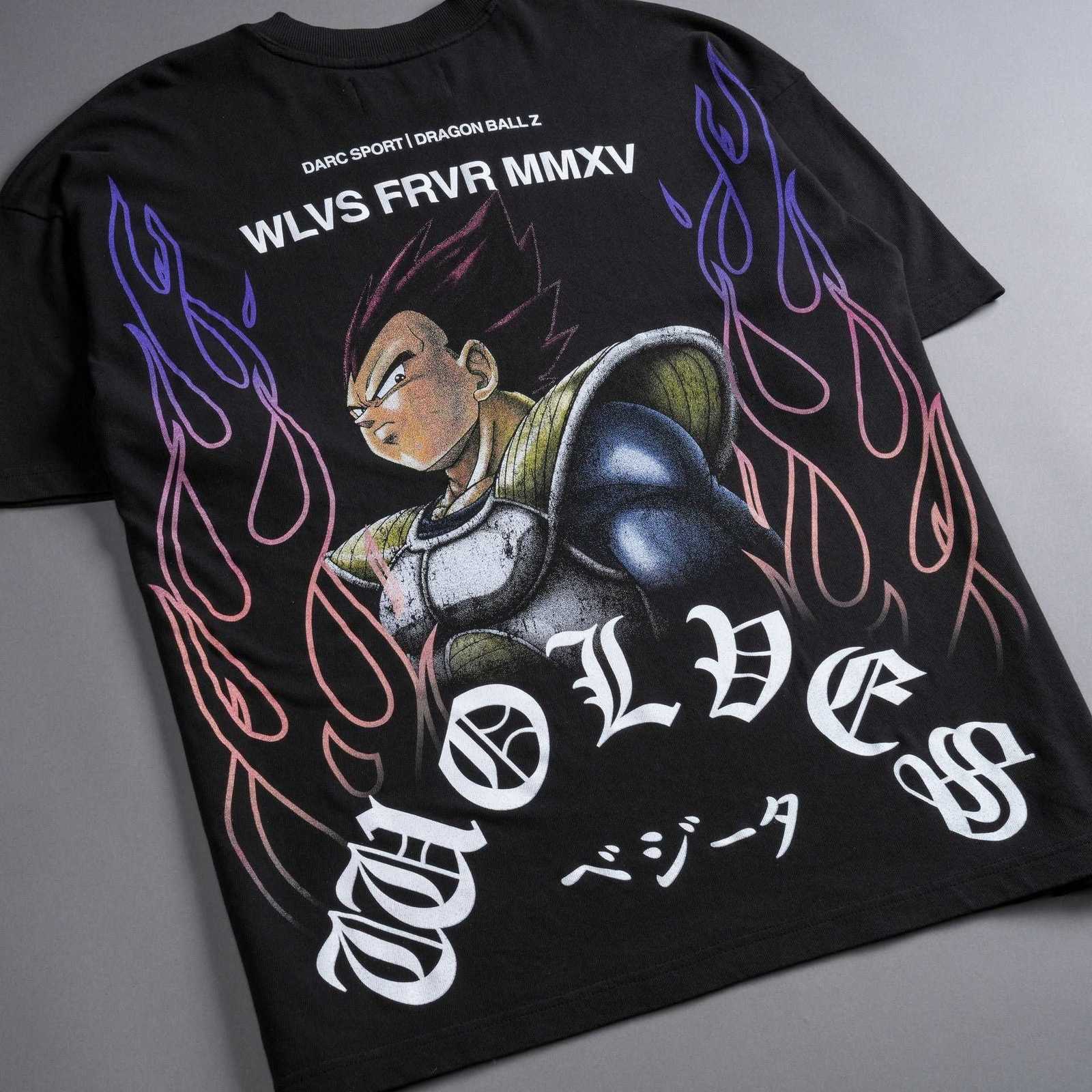 DARC SPORT Dragon Ball Series Trendy Printed Oversized Loose Fit Gym Sports Pure Cotton Short Sleeve T-Shirt for Men L260512