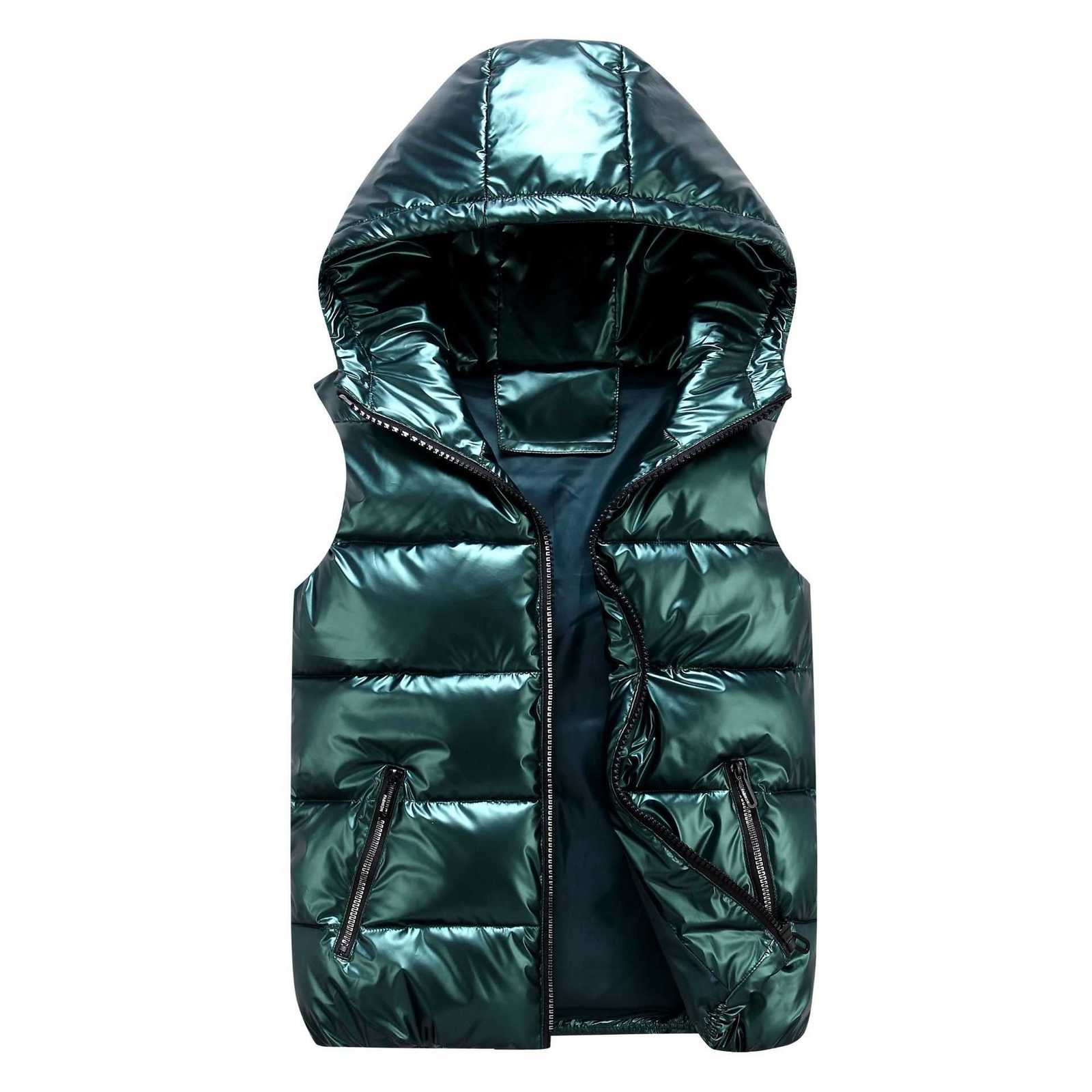 Fall/Winter Glossy Buttoned Collar Cotton Jacket for Men - Trendy Brand - Thick Hooded Slim Fit Blazer - Cotton - Couple's JacketT251220