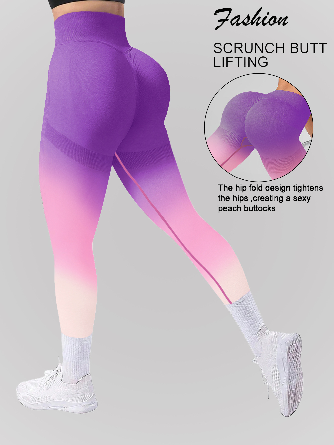 Womens V Waistband Butt Liftting Yoga Leggings Outdoor Running Training Leggings Fashion Slim Gym High Elastic Yoga Leggings 251205