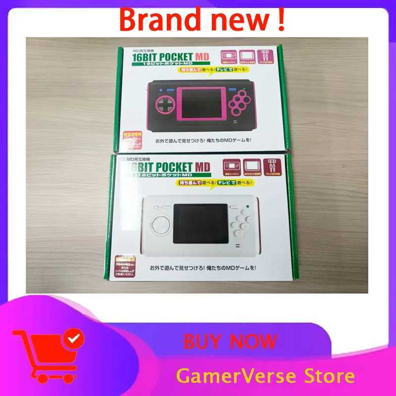16Bit Pocket MD MegaDrive Portable Mini Game Console Retro Gaming on the Go Compatible Classic Games T260512