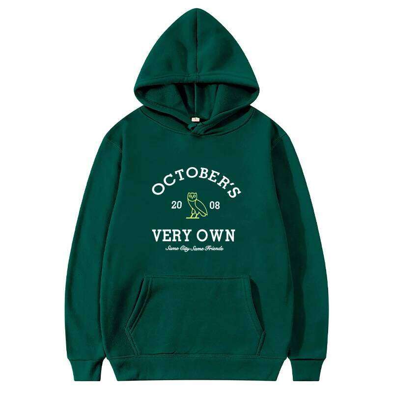 October's Hoodies Men Very Own Printed Long Sleeve Sweatshirts Women Casual Harajuku Sportwear Hoodied Pullovers Sudaderas 26Y0512