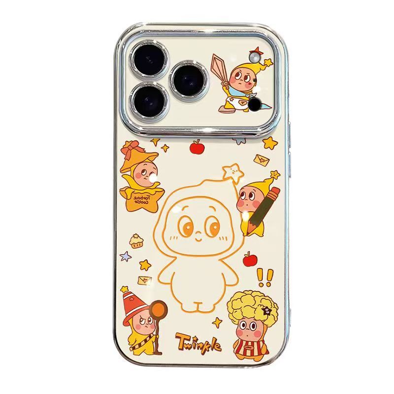 Star People Stand Compatible with Apple 17 Pro Max 16 Redmi Xiaomi 15 Phone Case Soft Full Coverage